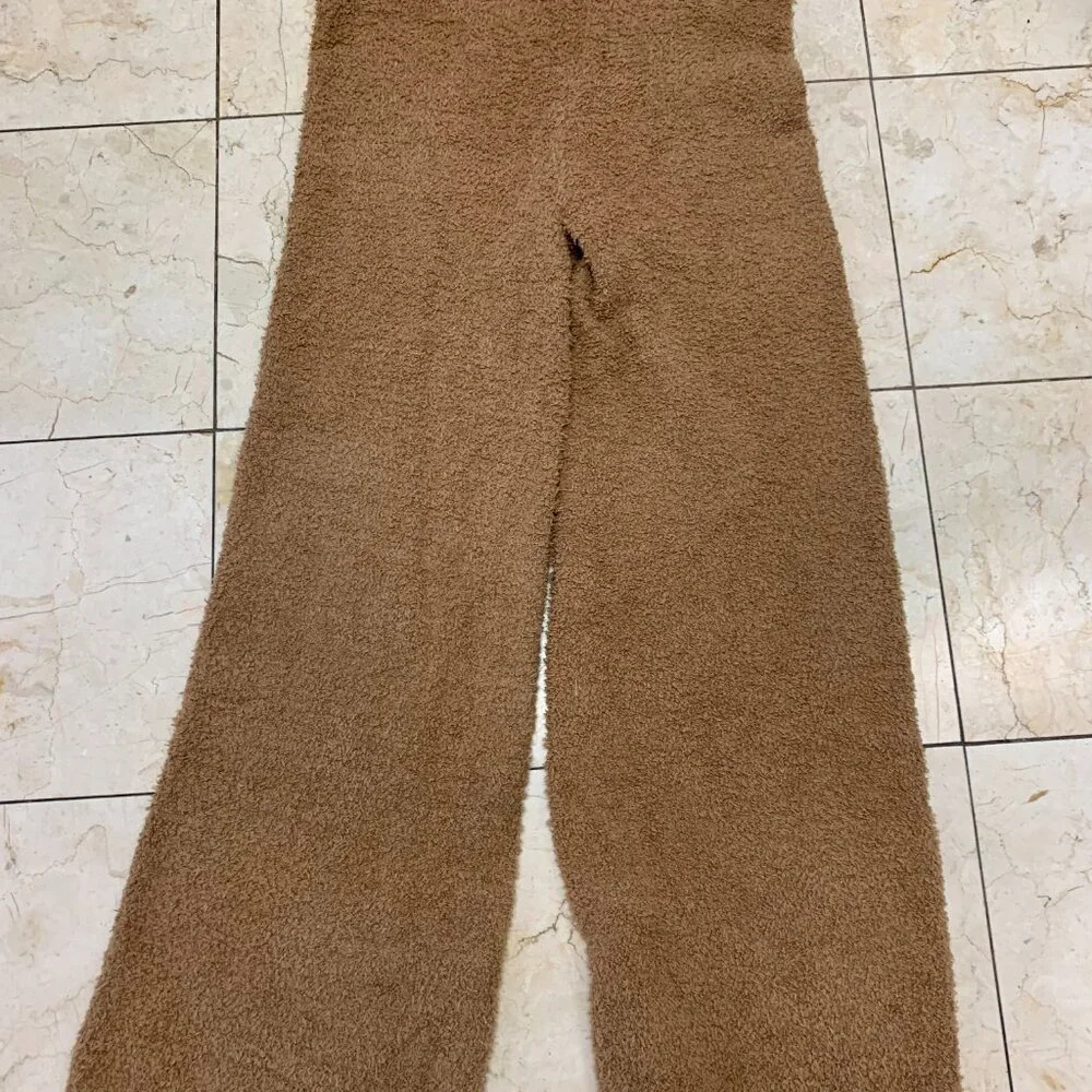 Skims Women's  Camel Cozy Knit Wide Leg Snow Pants AP-BTM-0142 Size 2X/3X. In ve - Picture 12 of 15